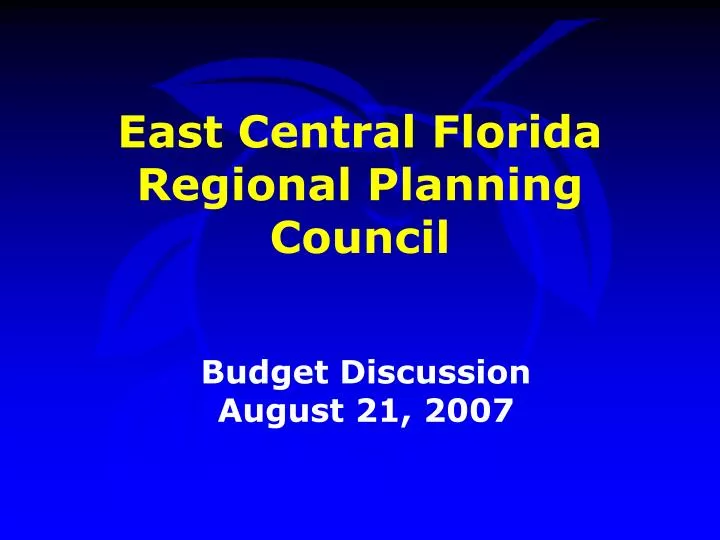 east central florida regional planning council