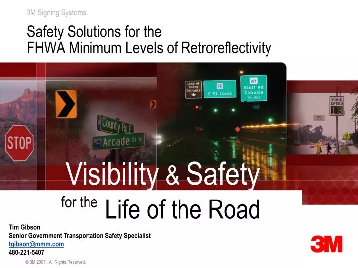 safety solutions for the fhwa minimum levels of retroreflectivity