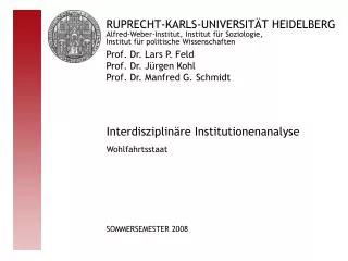 interdisziplin re institutionenanalyse