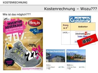 kostenrechnung wozu