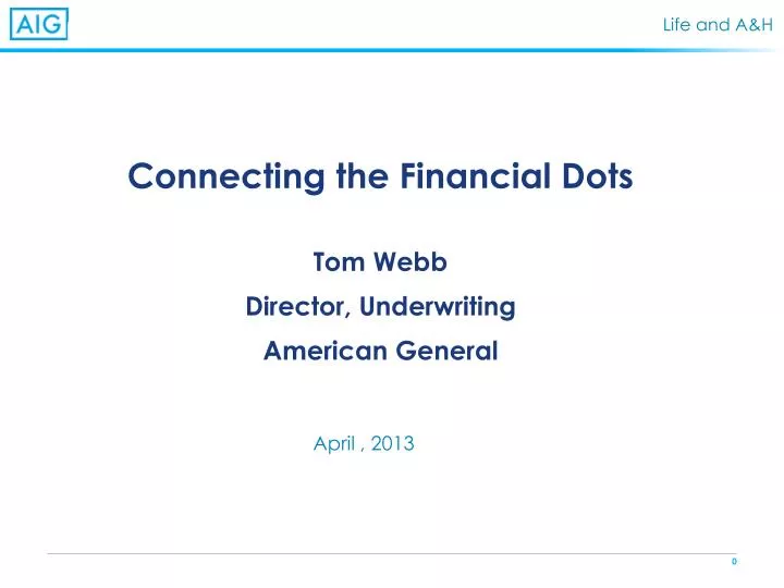 connecting the financial dots