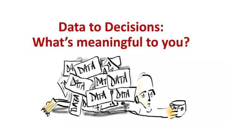 data to decisions what s meaningful to you