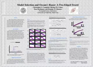 Model Selection and Occam's Razor: A Two-Edged Sword Christopher S. Campbell, Michael M. Cohen,