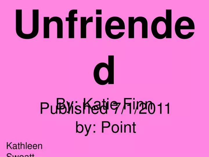 unfriended by katie finn