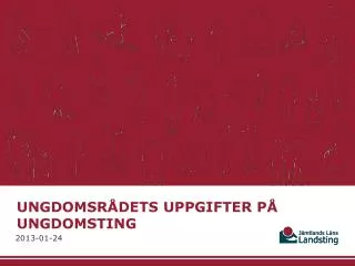 ungdomsr dets uppgifter p ungdomsting