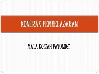 kontrak pembelajaran