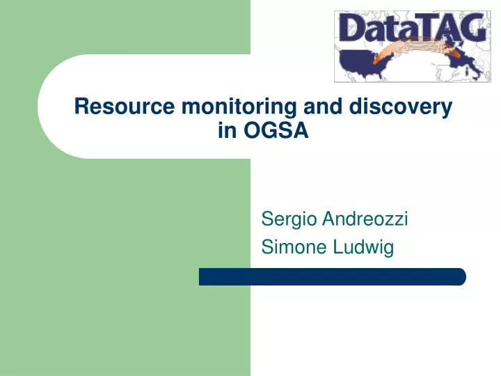 resource monitoring and discovery in ogsa