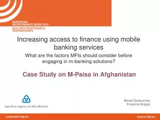 Case Study on M- Paisa in Afghanistan