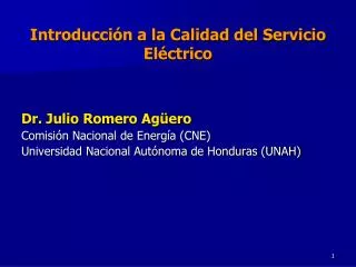 introducci n a la calidad del servicio el ctrico