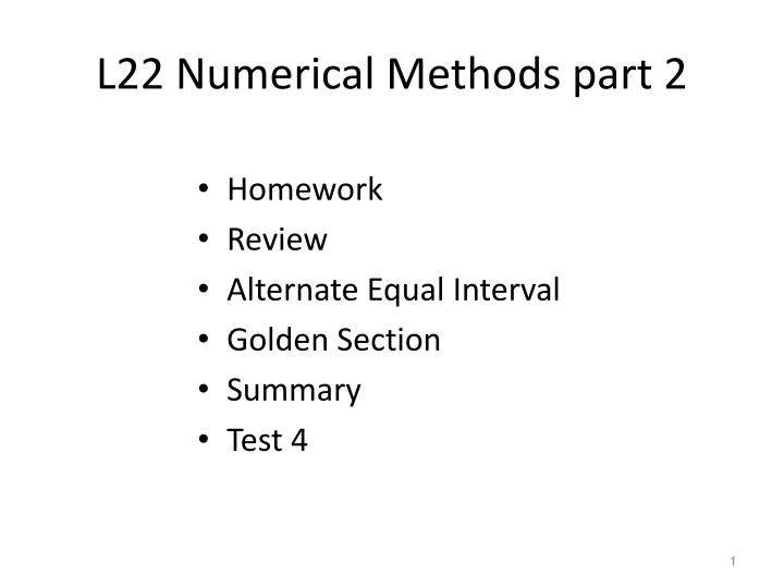 l22 numerical methods part 2