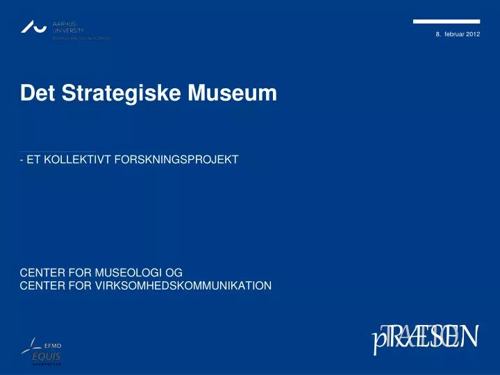 det strategiske museum