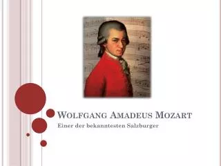 wolfgang amadeus mozart