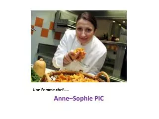 une femme chef