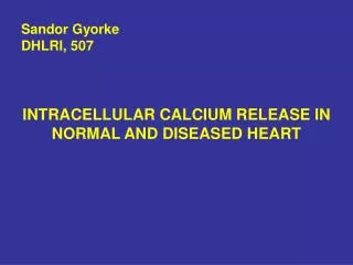 INTRACELLULAR CALCIUM RELEASE IN NORMAL AND DISEASED HEART