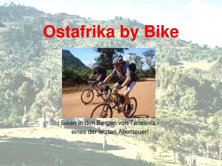 ostafrika by bike