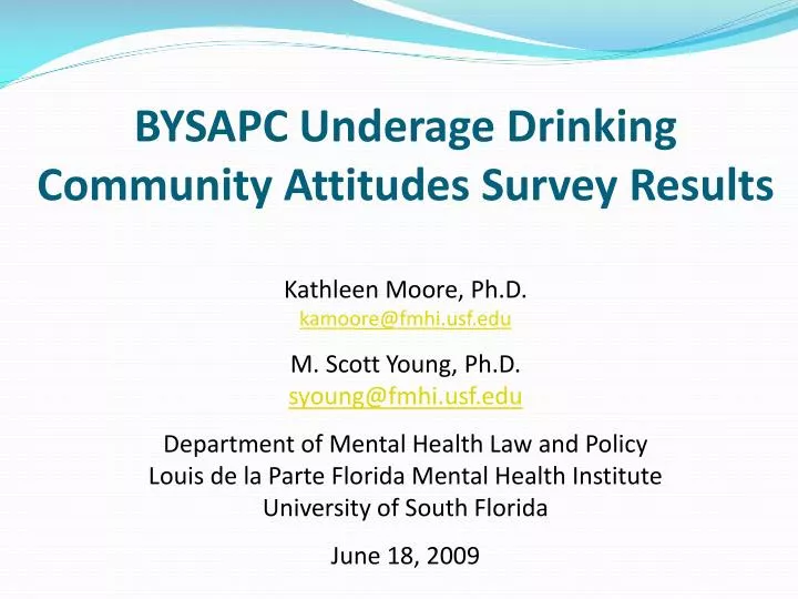 bysapc underage drinking community attitudes survey results