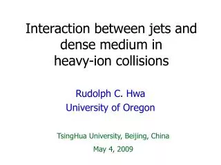 Interaction between jets and dense medium in heavy-ion collisions