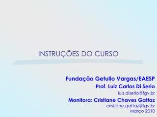 instru es do curso