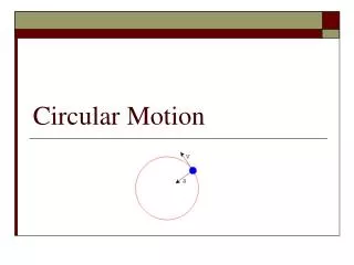 Circular Motion