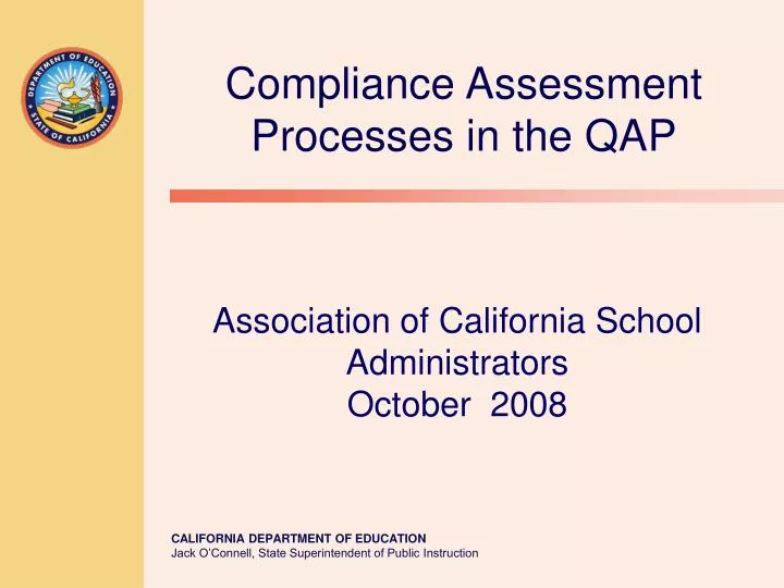 association of california school administrators october 2008