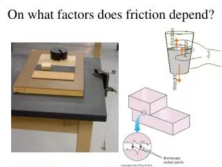 On what factors does friction depend?
