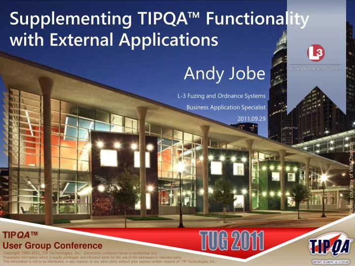 supplementing tipqa functionality with external applications