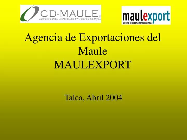agencia de exportaciones del maule maulexport