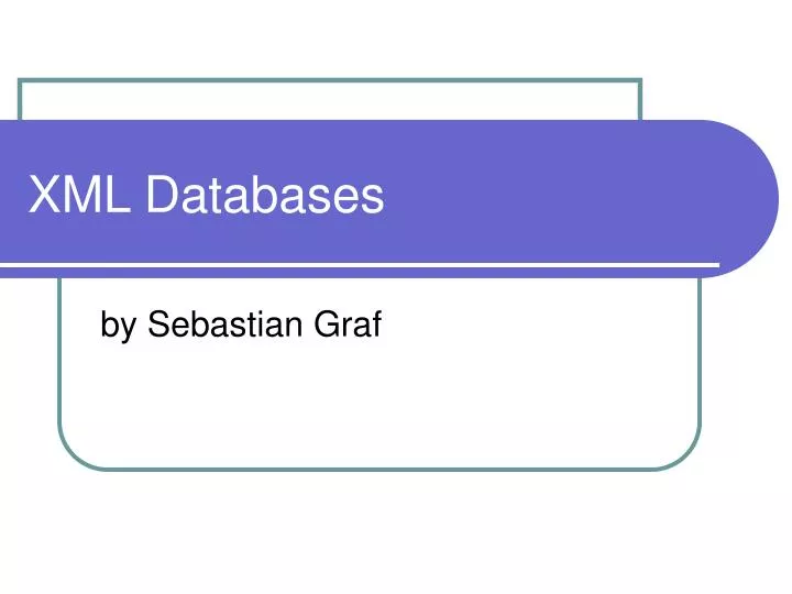 xml databases