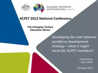 ACPET 2012 National Conference