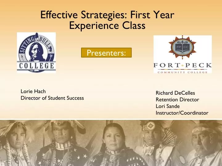 effective strategies first year experience class