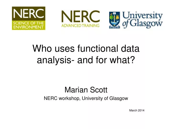 who uses functional data analysis and for what