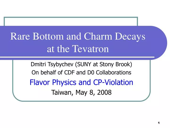 rare bottom and charm decays at the tevatron
