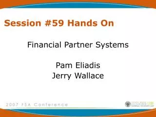 Session #59 Hands On