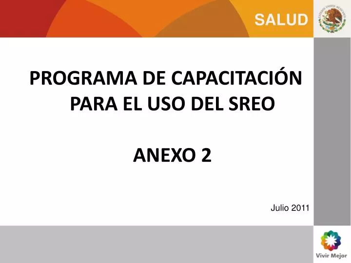 programa de capacitaci n para el uso del sreo anexo 2