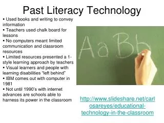 Past Literacy Technology