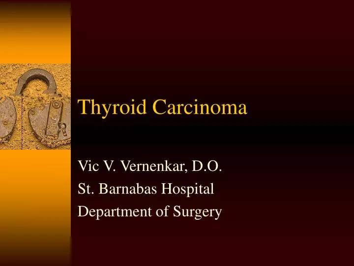 thyroid carcinoma