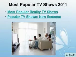 Most Popular TV Shows 2011