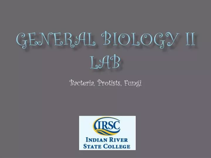 general biology ii lab
