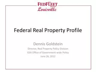 Federal Real Property Profile