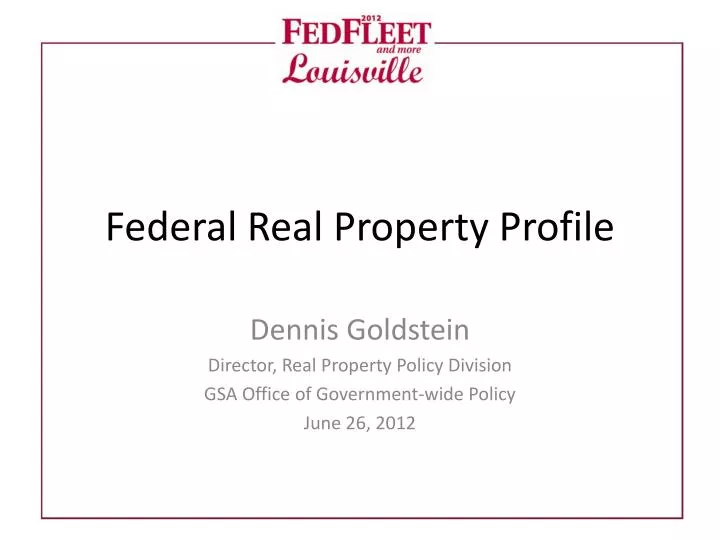 federal real property profile