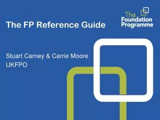 The FP Reference Guide