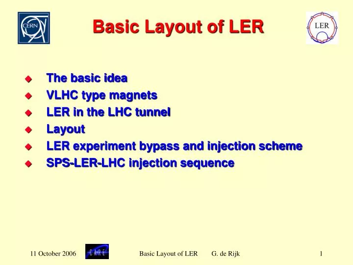 basic layout of ler