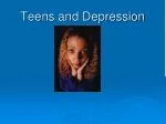 Teens and Depression - slide 1