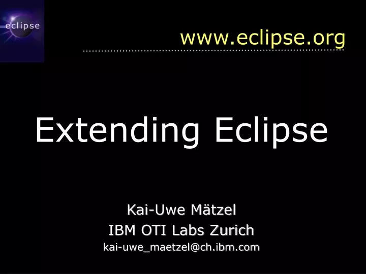 extending eclipse
