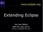 Extending Eclipse: A Comprehensive Guide to Plug-in Development and Architecture - slide 1