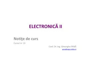 electro nic ii