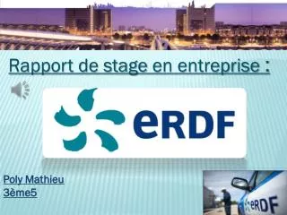 rapport de stage en entreprise