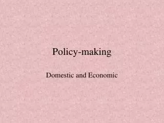 Policy-making