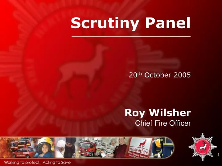 roy wilsher chief fire officer