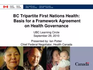 BC Tripartite First Nations Health: Basis for a Framework Agreement on Health Governance